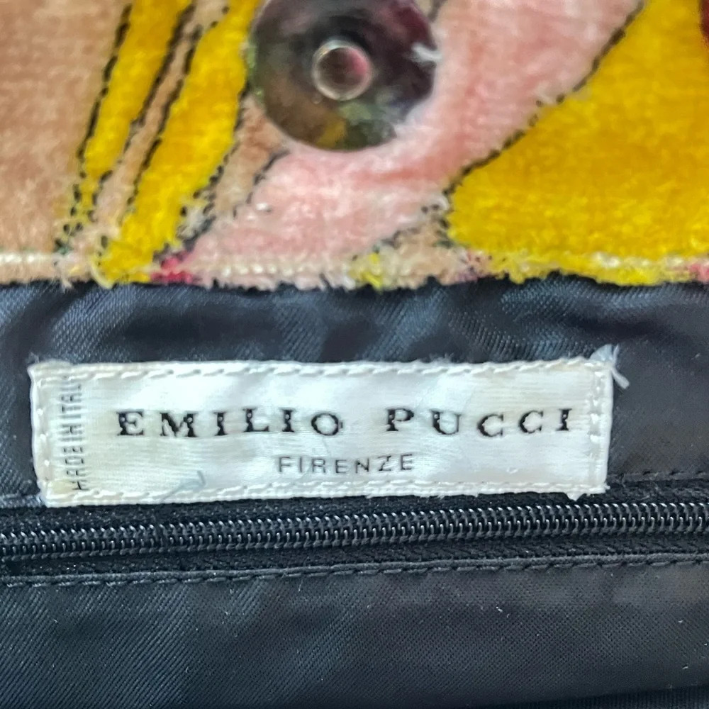 Emilio Pucci Vintage terry cloth hand bag - Picture 8 of 17